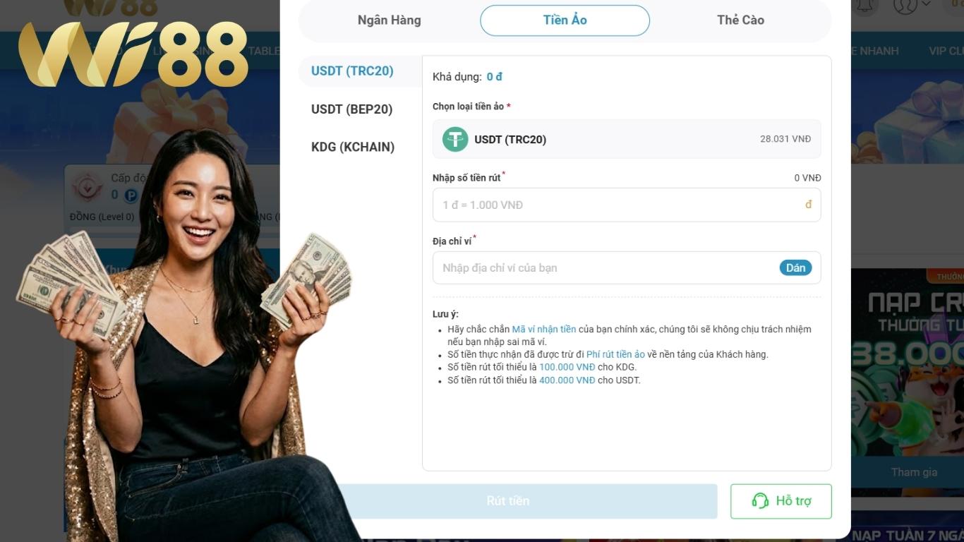 Hướng dẫn rút tiền WI88 nhanh chóng Hướng dẫn rút tiền WI88 nhanh chóng