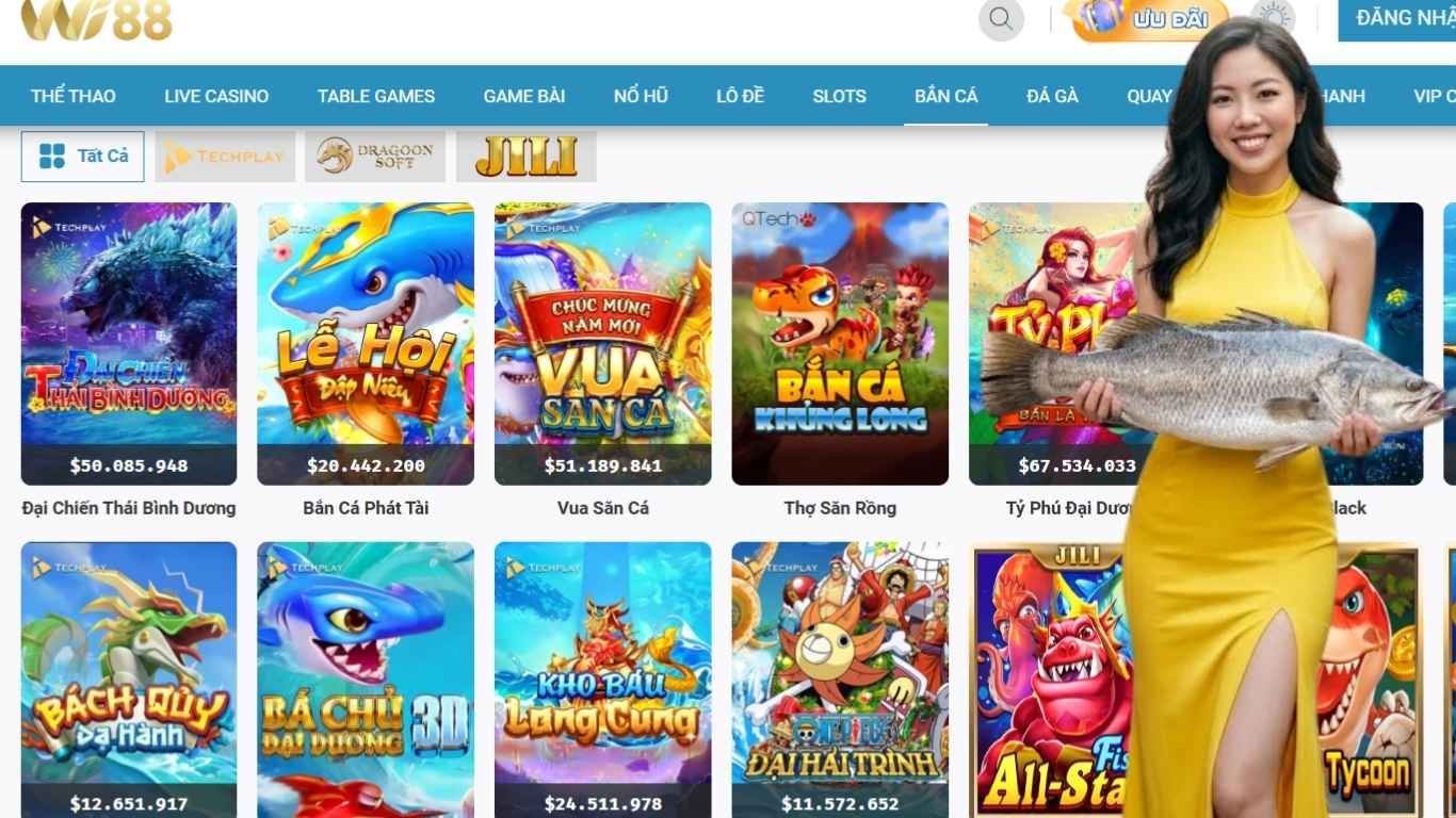 Top game bắn cá WI88 được ưa chuộng Top game bắn cá WI88 được ưa chuộng